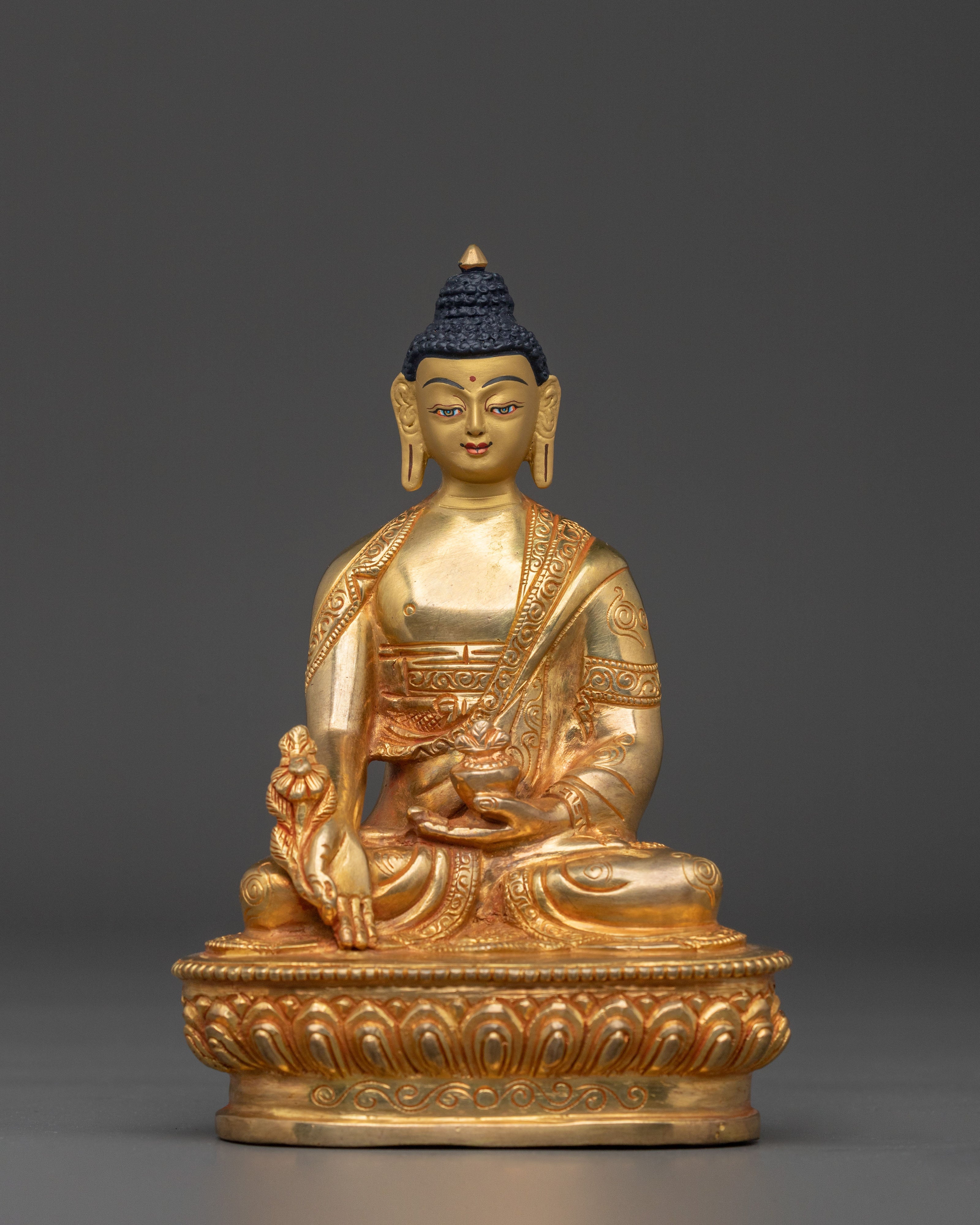 Handcrafted Himalayan Medicine Buddha   