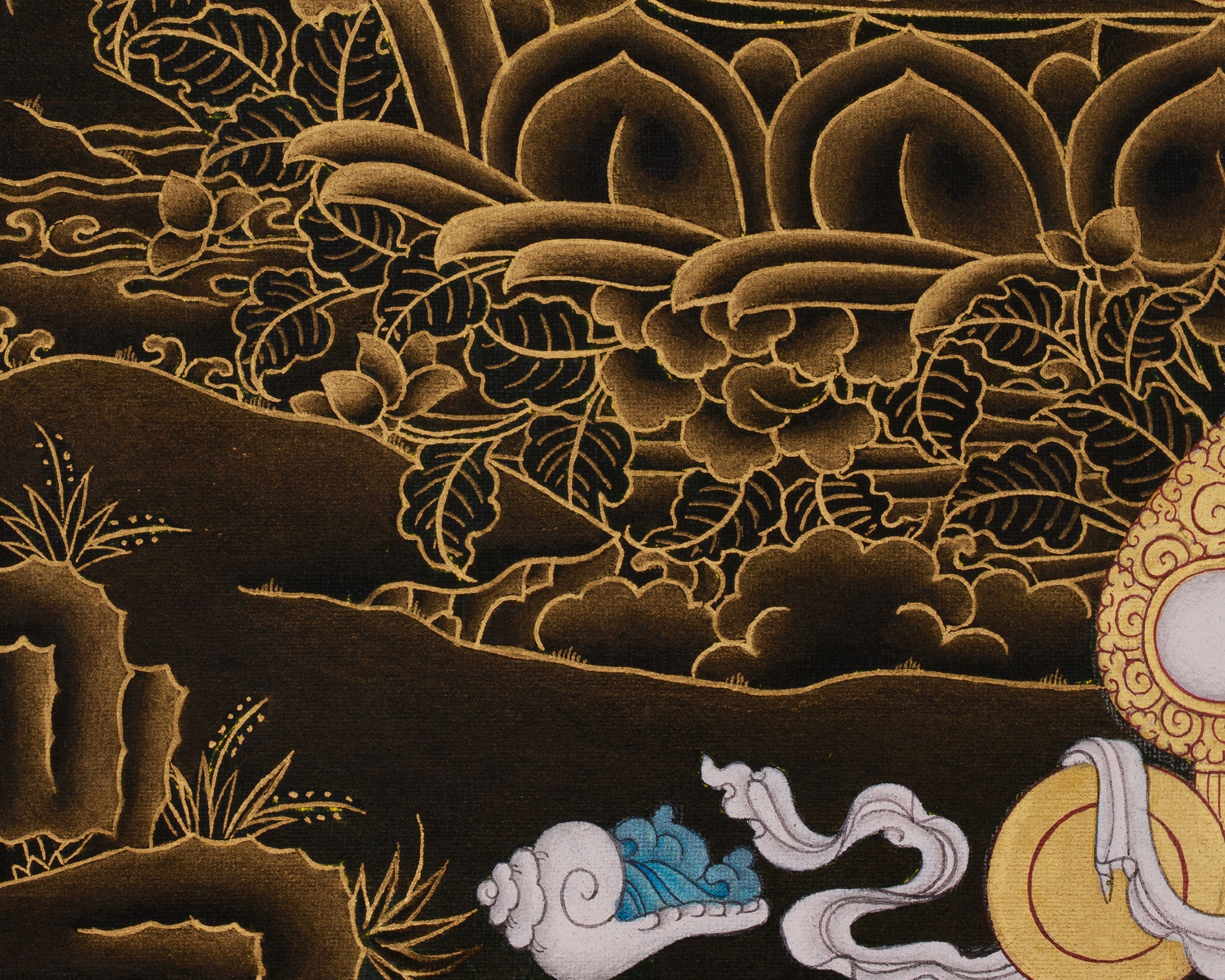 Chenrezig Compassion Deity Thangka | Peaceful Protector
