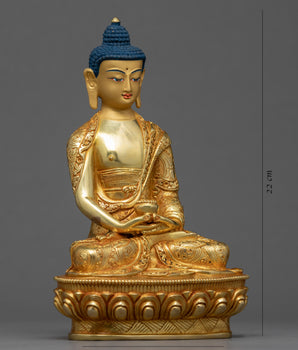 Buddha Amitabha Sculpture | Finley Hand Carved Tibetan Statue