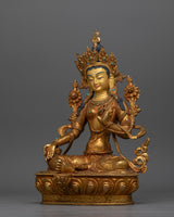 green-tara-gold-gilded-antique-touch