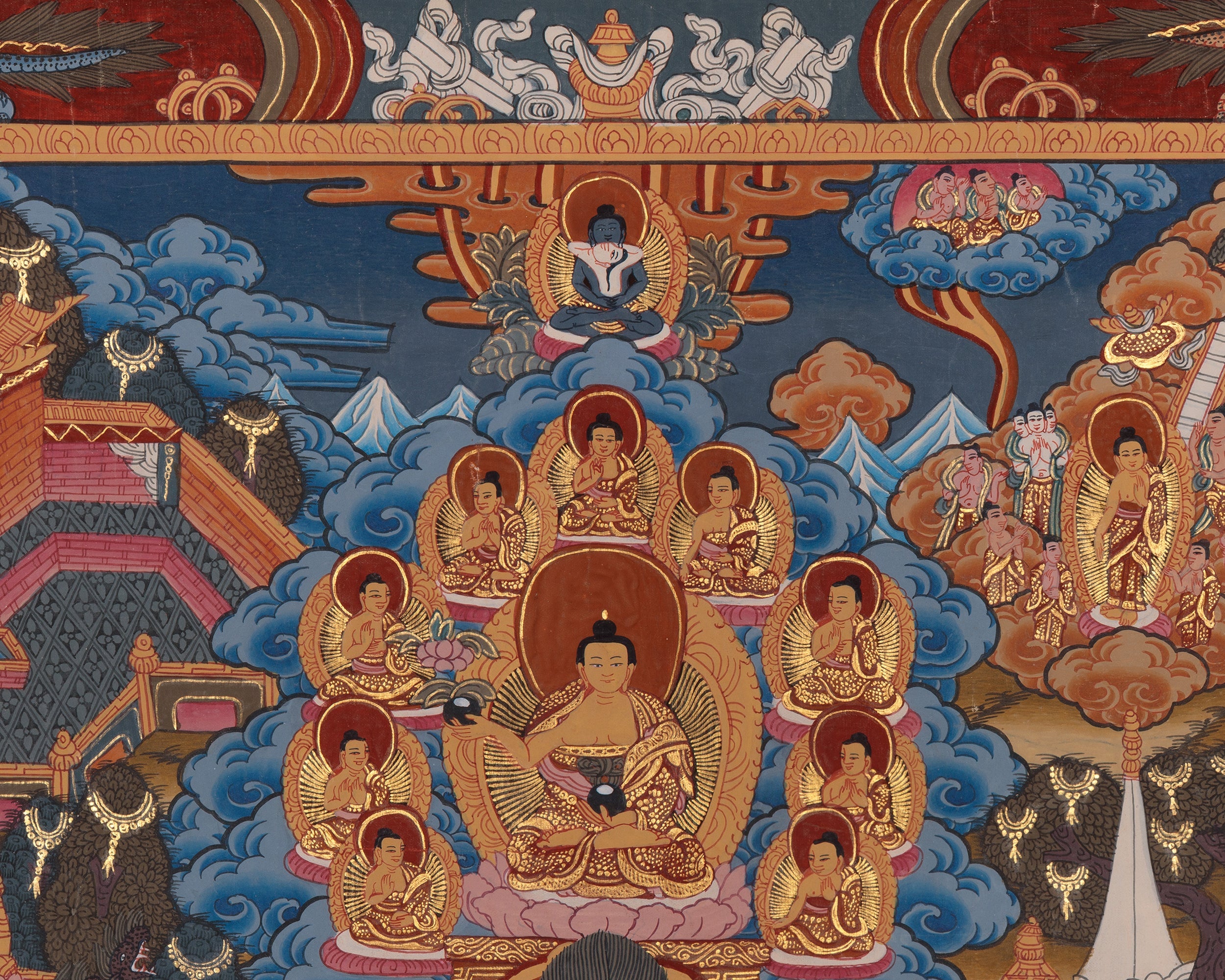 Buddha Life Story Himalayan Artwork | Buddha’s Path from Birth to Enlightenment