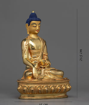 8.4" Buddha Statue | Handmade in Nepal