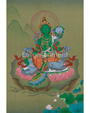 Tibetan Thangka of Shyama Tara