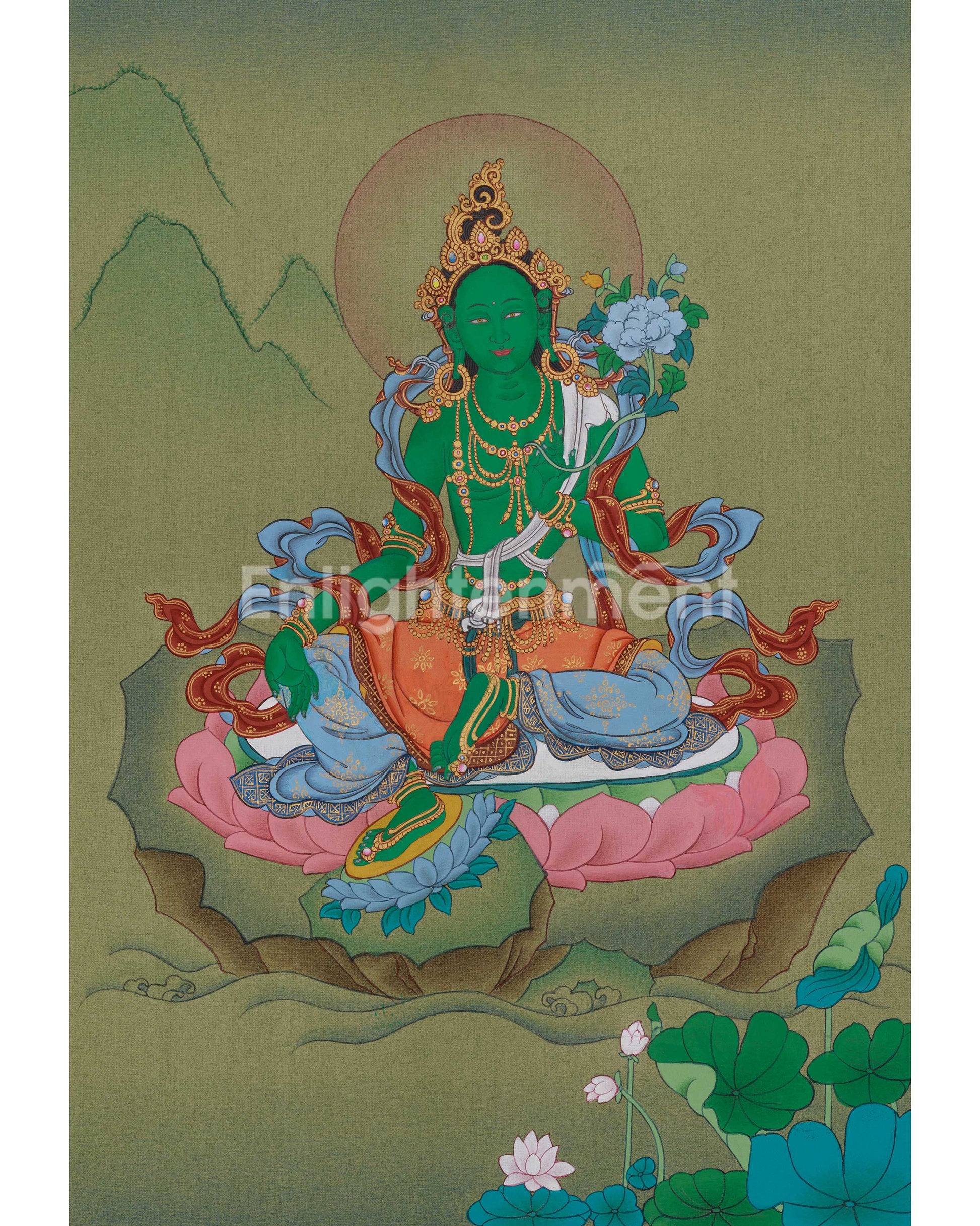 Tibetan Thangka of Shyama Tara