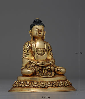 Amitabha Buddha Antique Handmade Statue | Embodiment of Infinite Light and Compassion