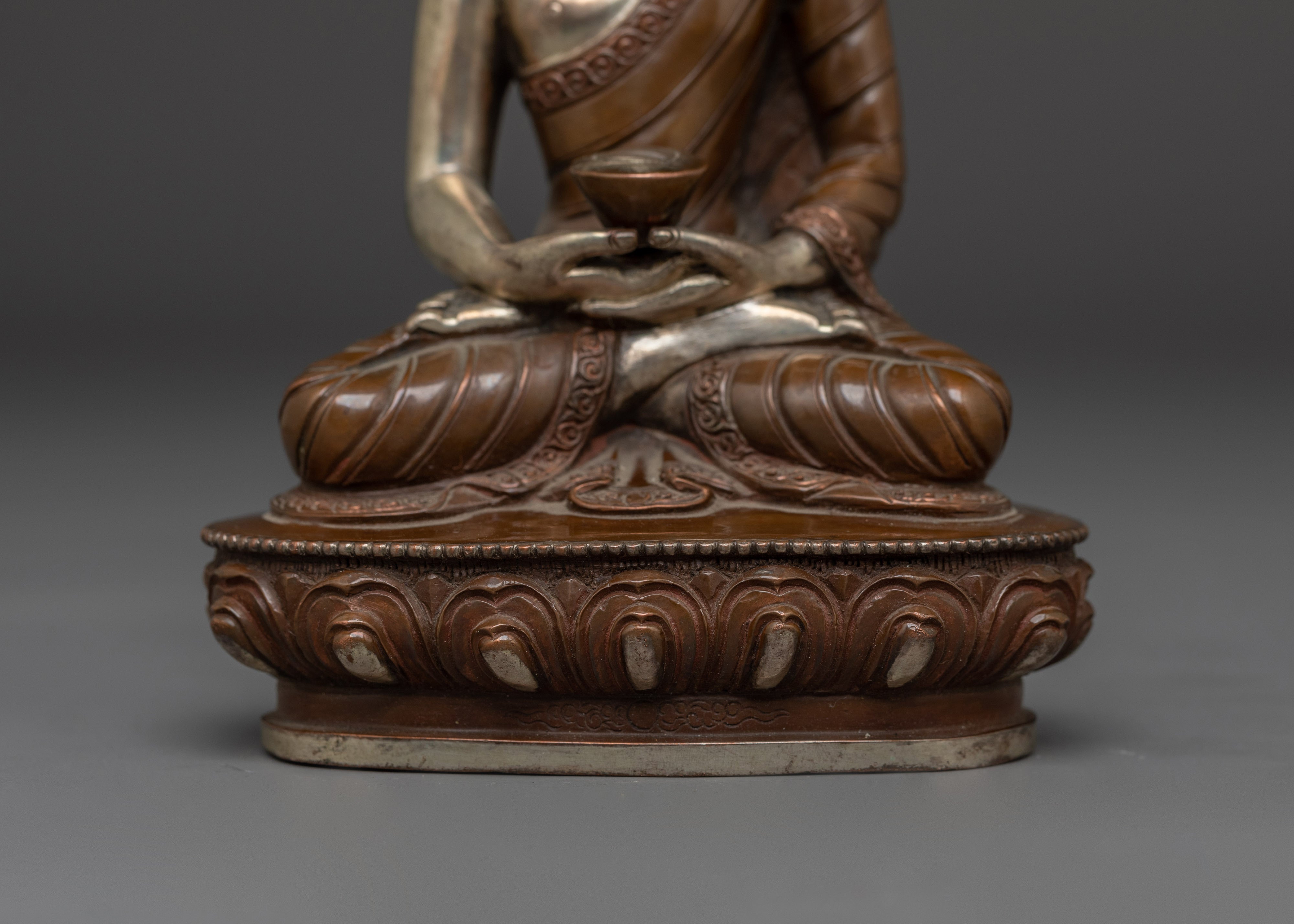 Amitabha Buddha Copper Handmade Statue | Dharmakara Artwork