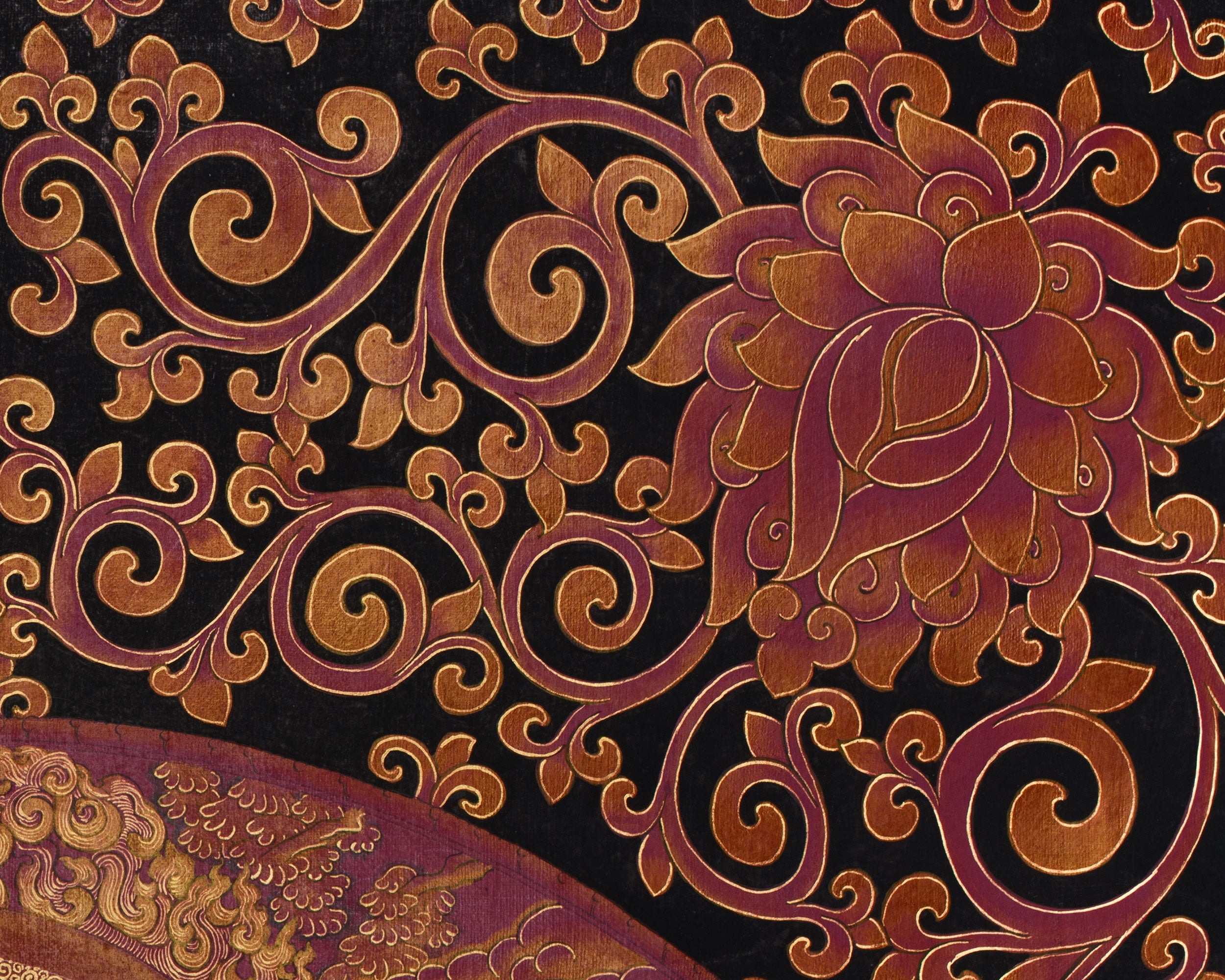 White Dzambhala Thangka | Deity of Wealth, Protection, and Spiritual Abundance