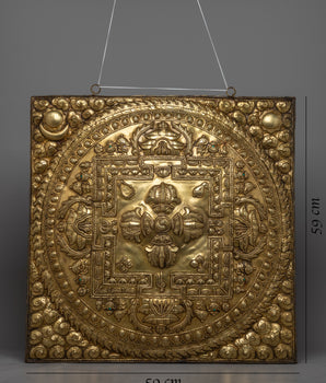 Bishow Vajra Brass Wall Hanger | - Unique Spiritual Home Decoration