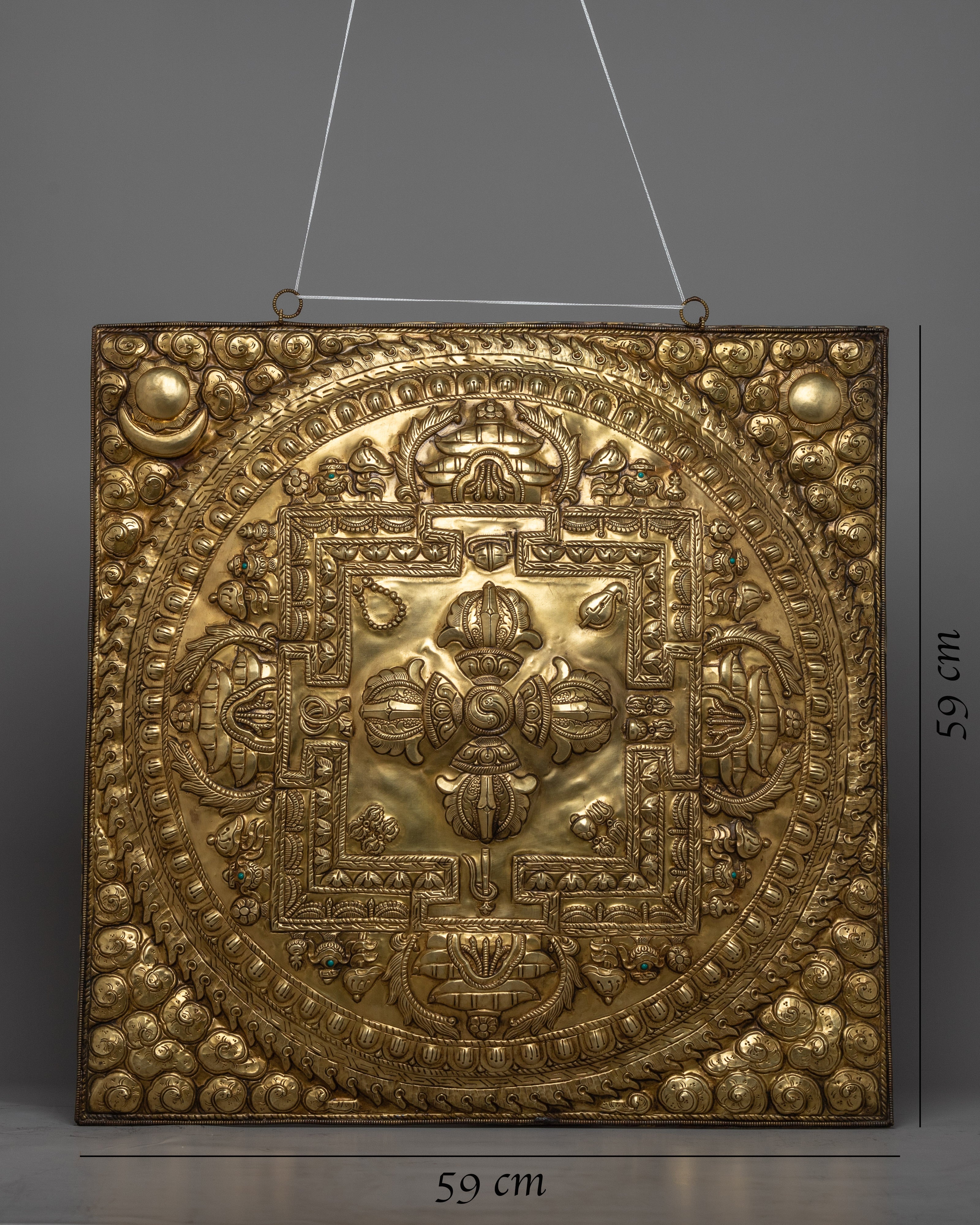 Bishow Vajra Brass Wall Hanger | Unique Spiritual Home Decoration