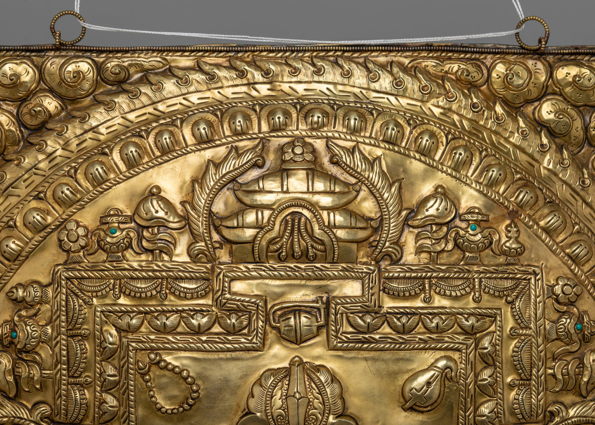 Bishow Vajra Brass Wall Hanger | Unique Spiritual Home Decoration