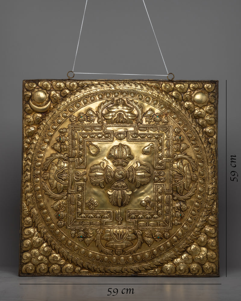 Bishow Vajra Brass Wall Hanger | - Unique Spiritual Home Decoration