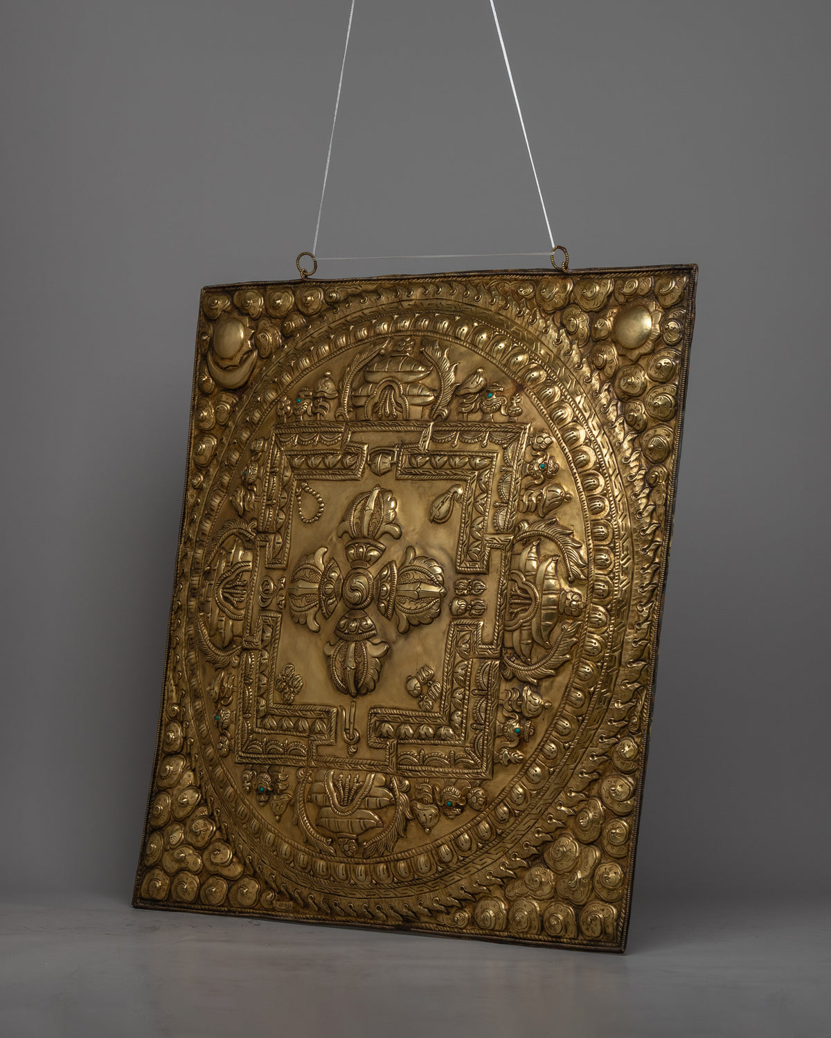 Bishow Vajra Brass Wall Hanger | Unique Spiritual Home Decoration