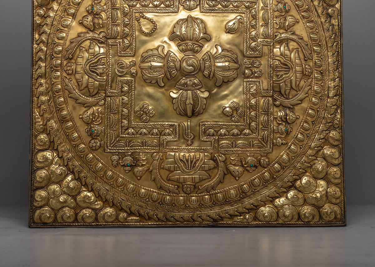 Bishow Vajra Brass Wall Hanger | Unique Spiritual Home Decoration