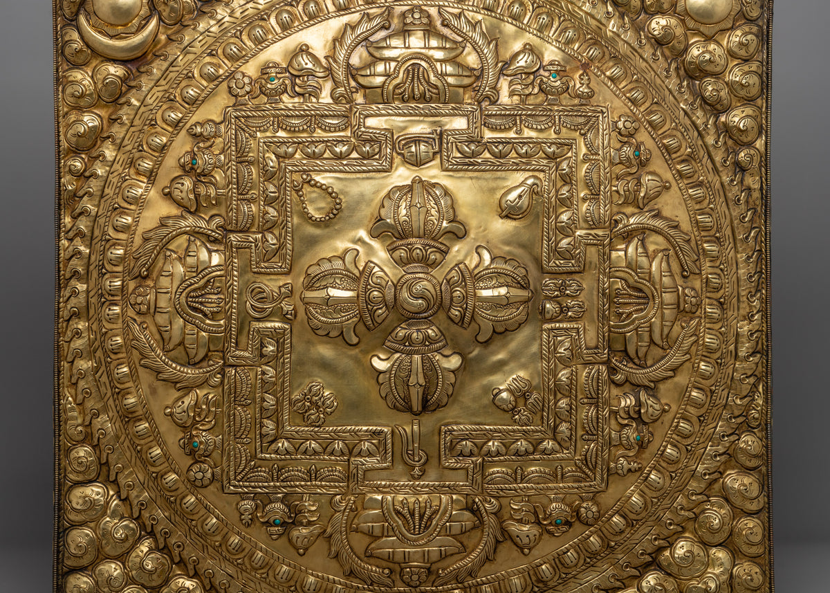 Bishow Vajra Brass Wall Hanger | Unique Spiritual Home Decoration