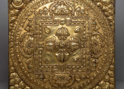 Bishow Vajra Brass Wall Hanger | - Unique Spiritual Home Decoration