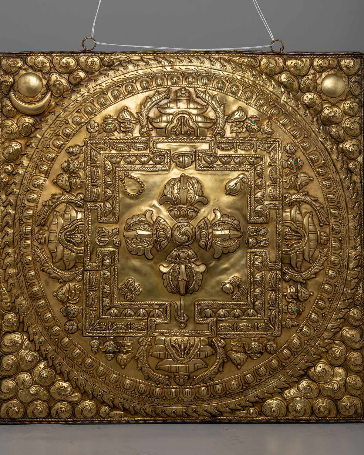 Bishow Vajra Brass Wall Hanger | Unique Spiritual Home Decoration