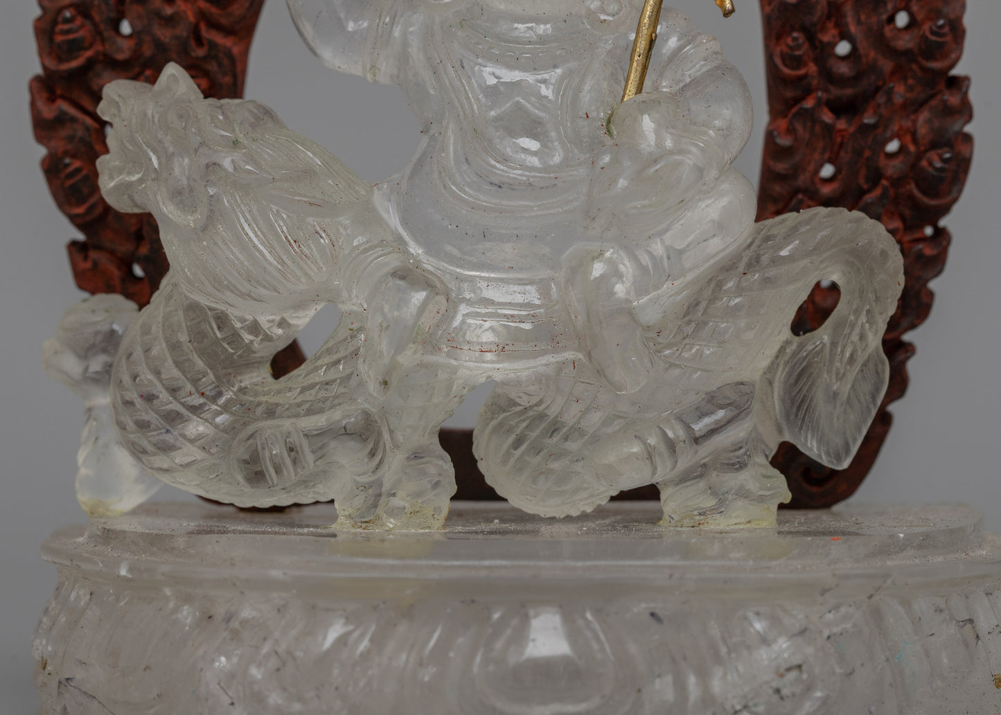 Crystal Stone Namtoshe Statue | Buddhist Wealth and Prosperity Sculpture