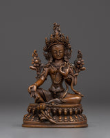 handmade-nepalese-artwork-of-green-tara