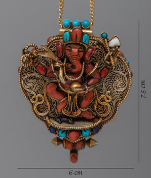 Ganesh Ghau Box Locket | A Sacred Amulet for Blessings