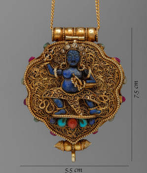 Silver Ghau Box Locket | Symbol of Devotion and Spiritual Protection