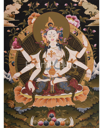 Namgyalma, The Long-Life Goddess Thangka 