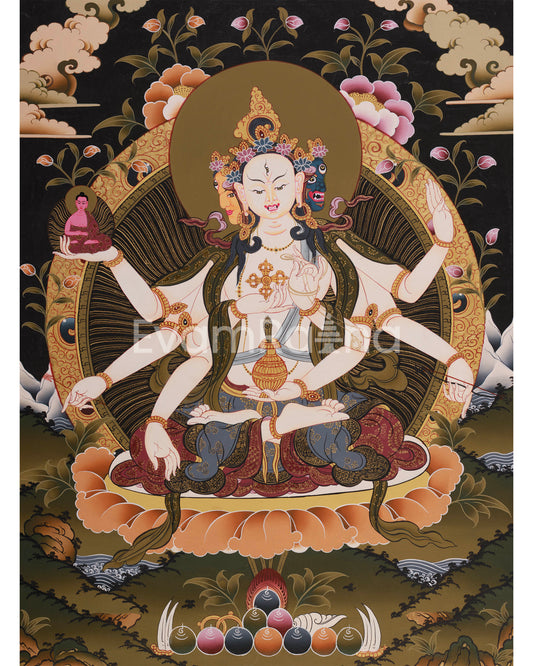 Namgyalma, The Long-Life Goddess Thangka 