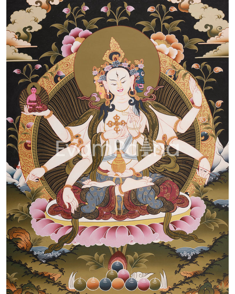 Namgyalma, The Long-Life Goddess Thangka | Ushnisha Vijaya Art