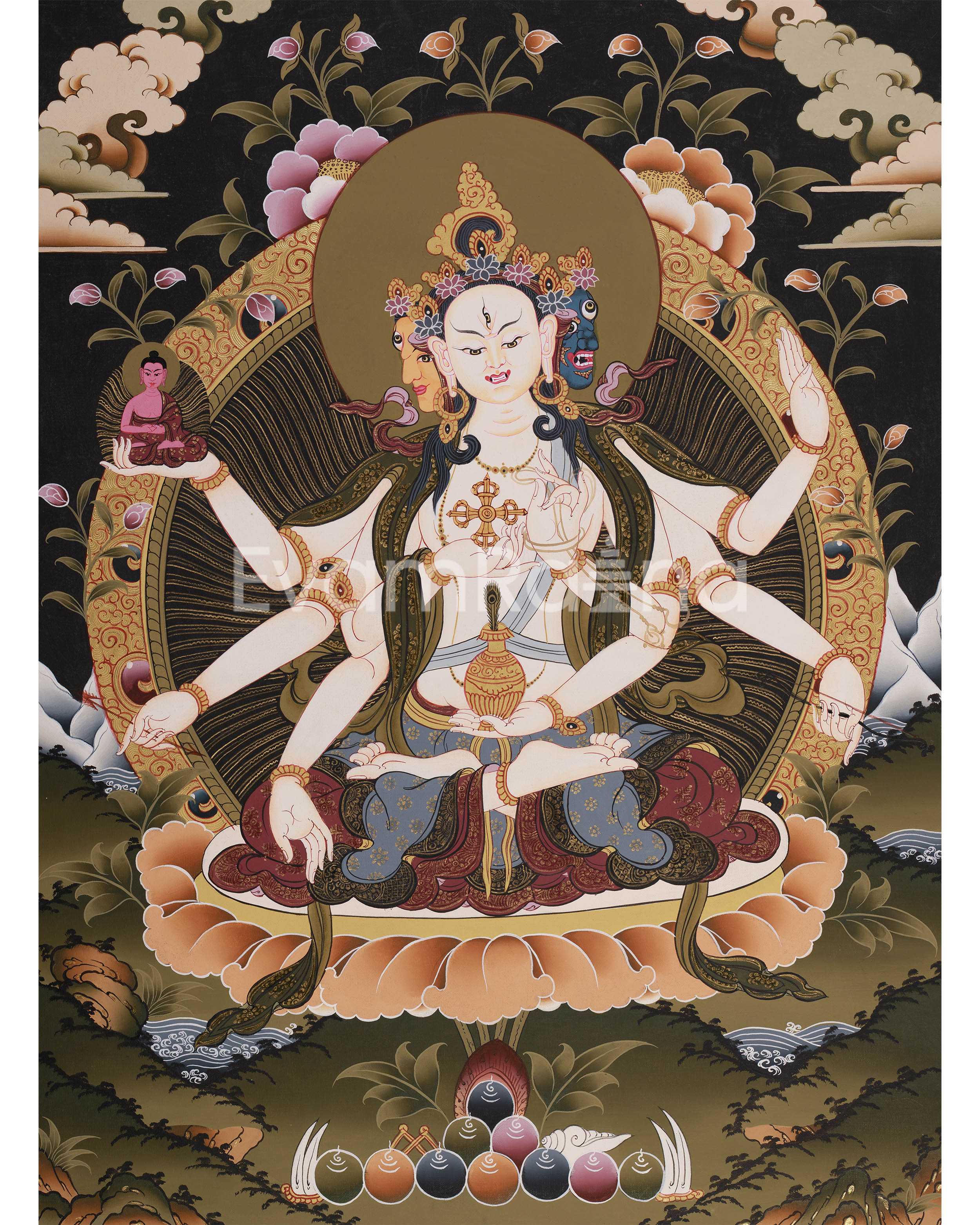 Namgyalma, The Long-Life Goddess Thangka | Ushnisha Vijaya Art