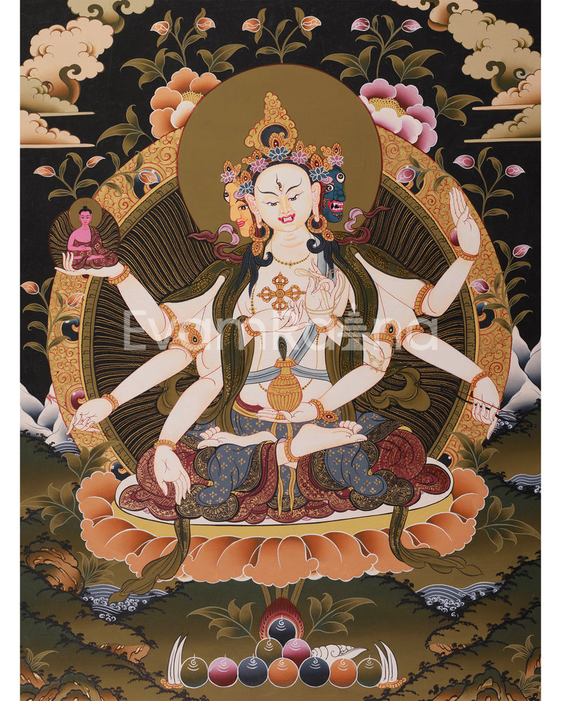 Namgyalma, The Long-Life Goddess Thangka | Ushnisha Vijaya Art