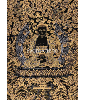 Gold Amitabha Buddha Thangka