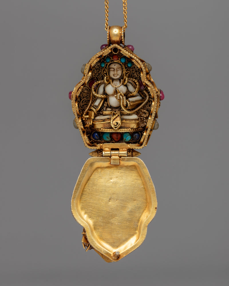 Manjushree Silver Locket | Harness the Wisdom of the Tibetan Bodhisattva