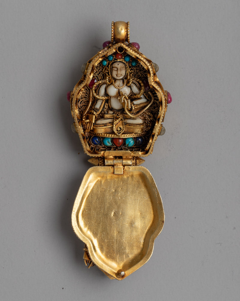 Manjushree Silver Locket | Harness the Wisdom of the Tibetan Bodhisattva