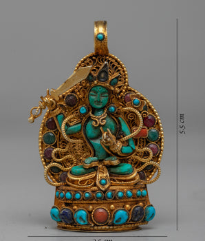 Manjushri Bodhisattva Pendent | Adorn Yourself with Divine Wisdom and Enlightenment