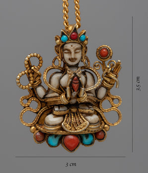 Chenresig Locket | Divine Talisman of Compassion Deity