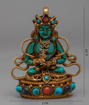 Amitayus Turquoise Locket | Buddhist Longevity Amulet