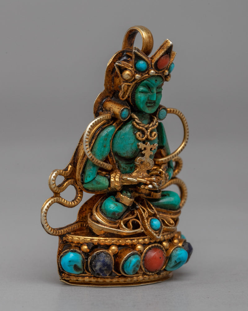 Amitayus Turquoise Locket | Buddhist Longevity Amulet