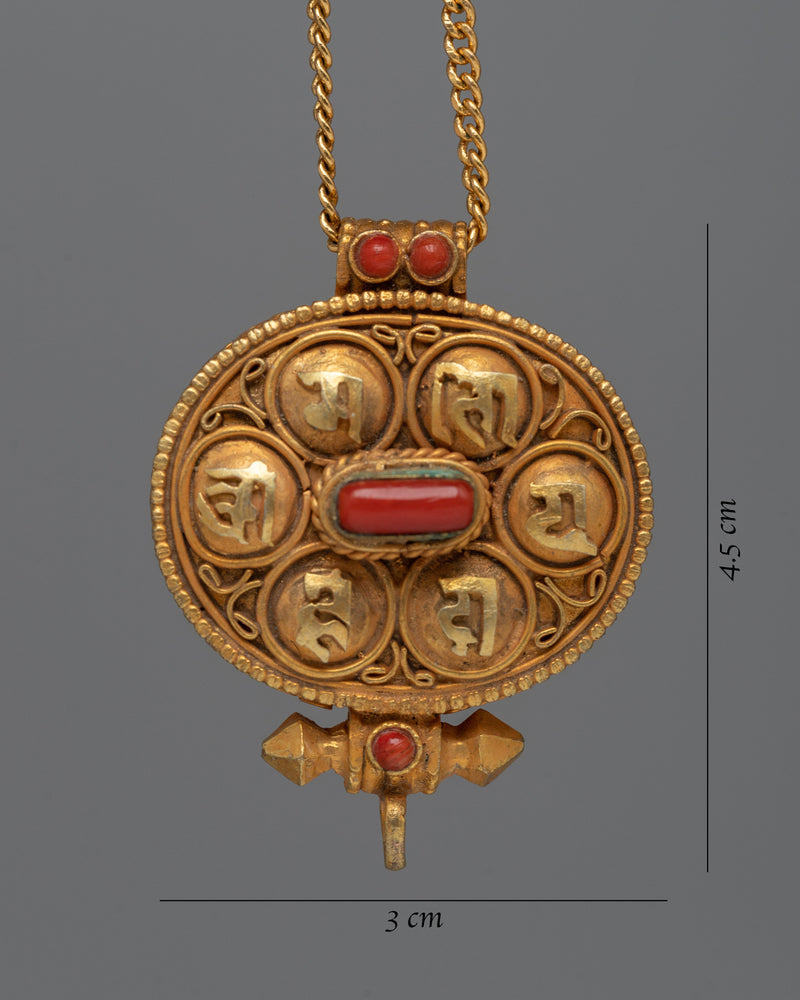 Copper Ghau Locket | Traditional Tibetan Amulet Box