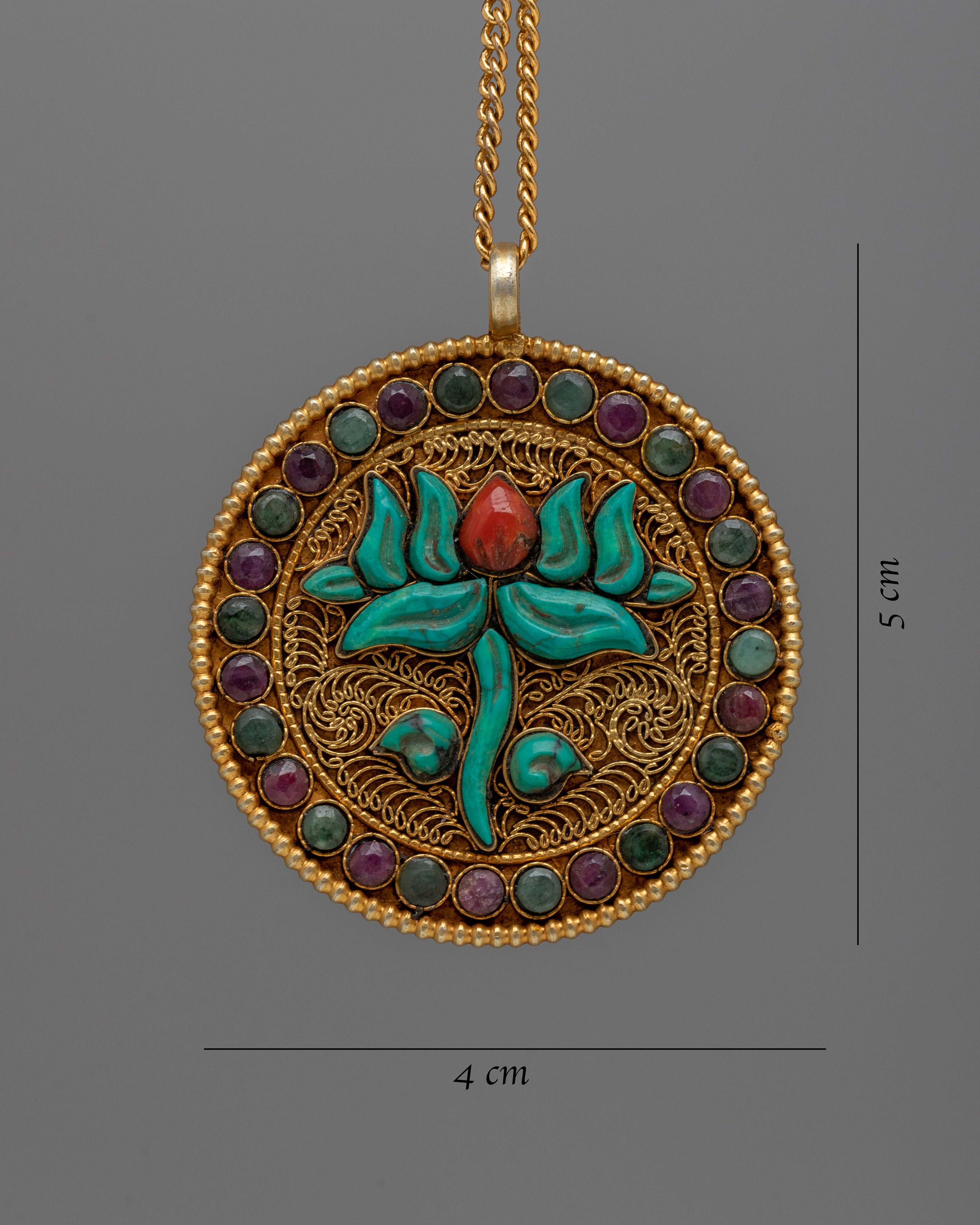 Kamal Lotus Silver Locket | Symbolic Flower Design for Meditation Jewelry