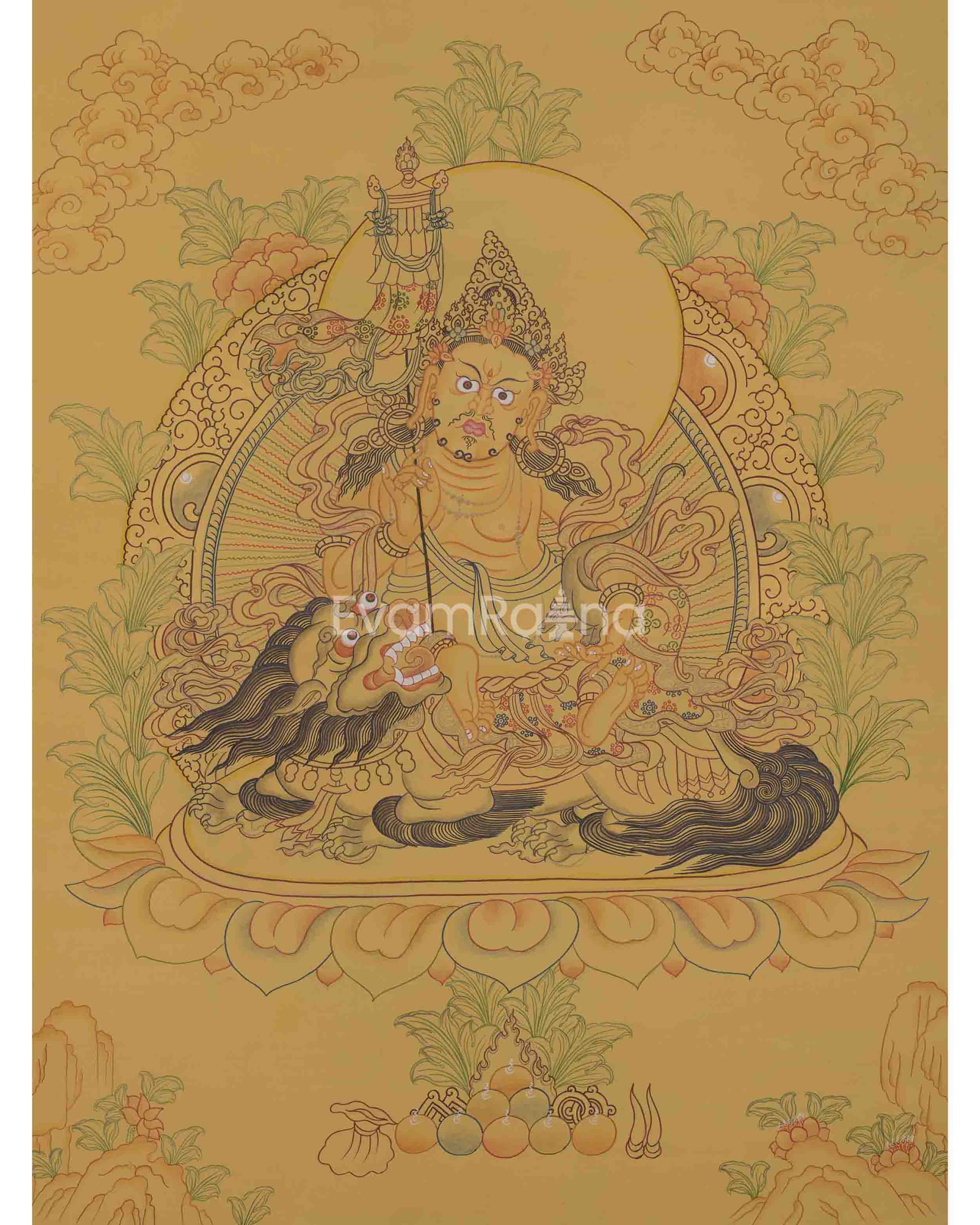 Namtoshe Thangka with Yellow Background