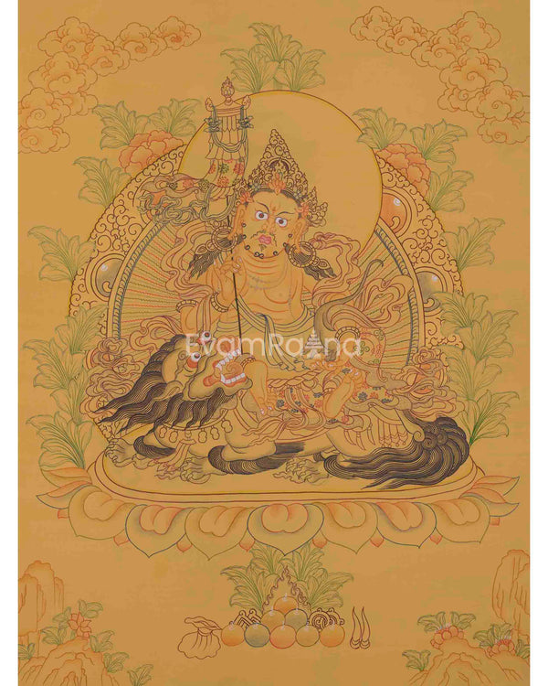 Namtoshe Thangka with Yellow Background 