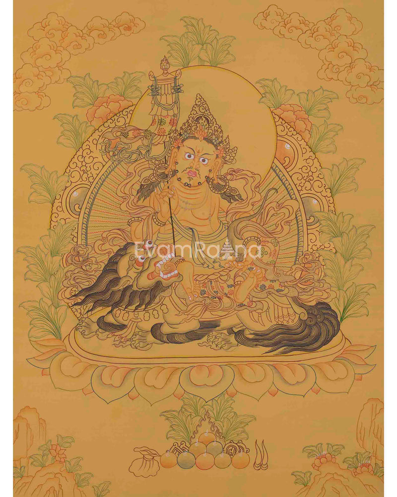 Namtoshe Thangka with Yellow Background 