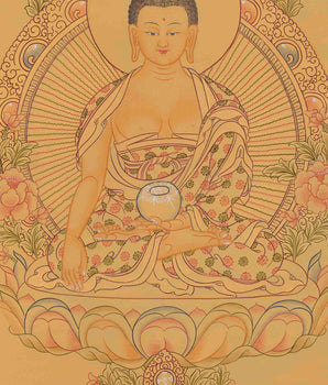 Shakyamuni Buddha Thangka | Meditation Practice Wall Hanging