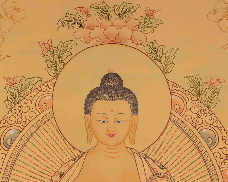 Shakyamuni Buddha Thangka | Meditation Practice Wall Hanging