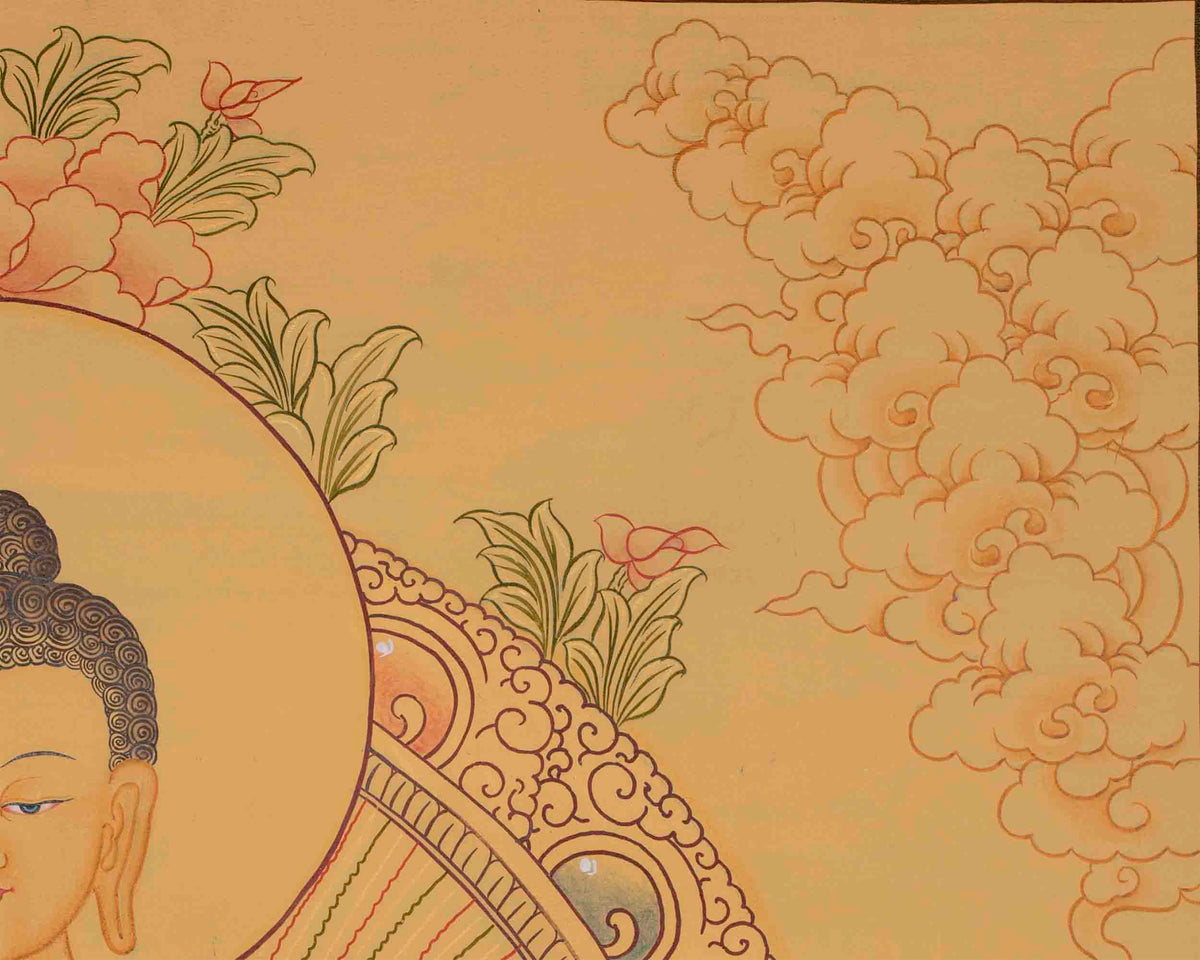 Shakyamuni Buddha Thangka | Meditation Practice Wall Hanging