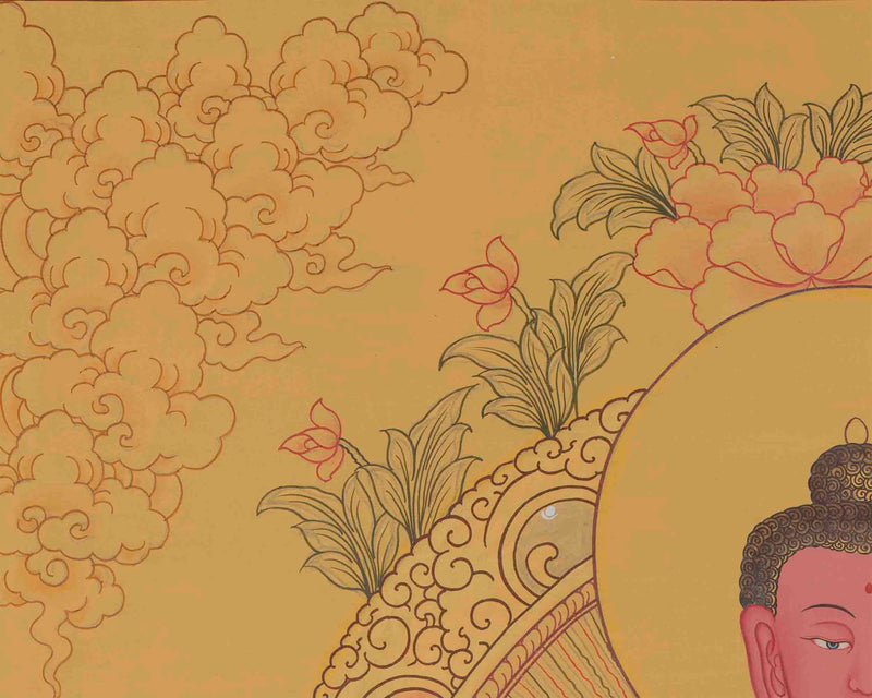 Original Hand-Painted Amitabha Buddha | Boundless Enlightenment For Spiritual Practices