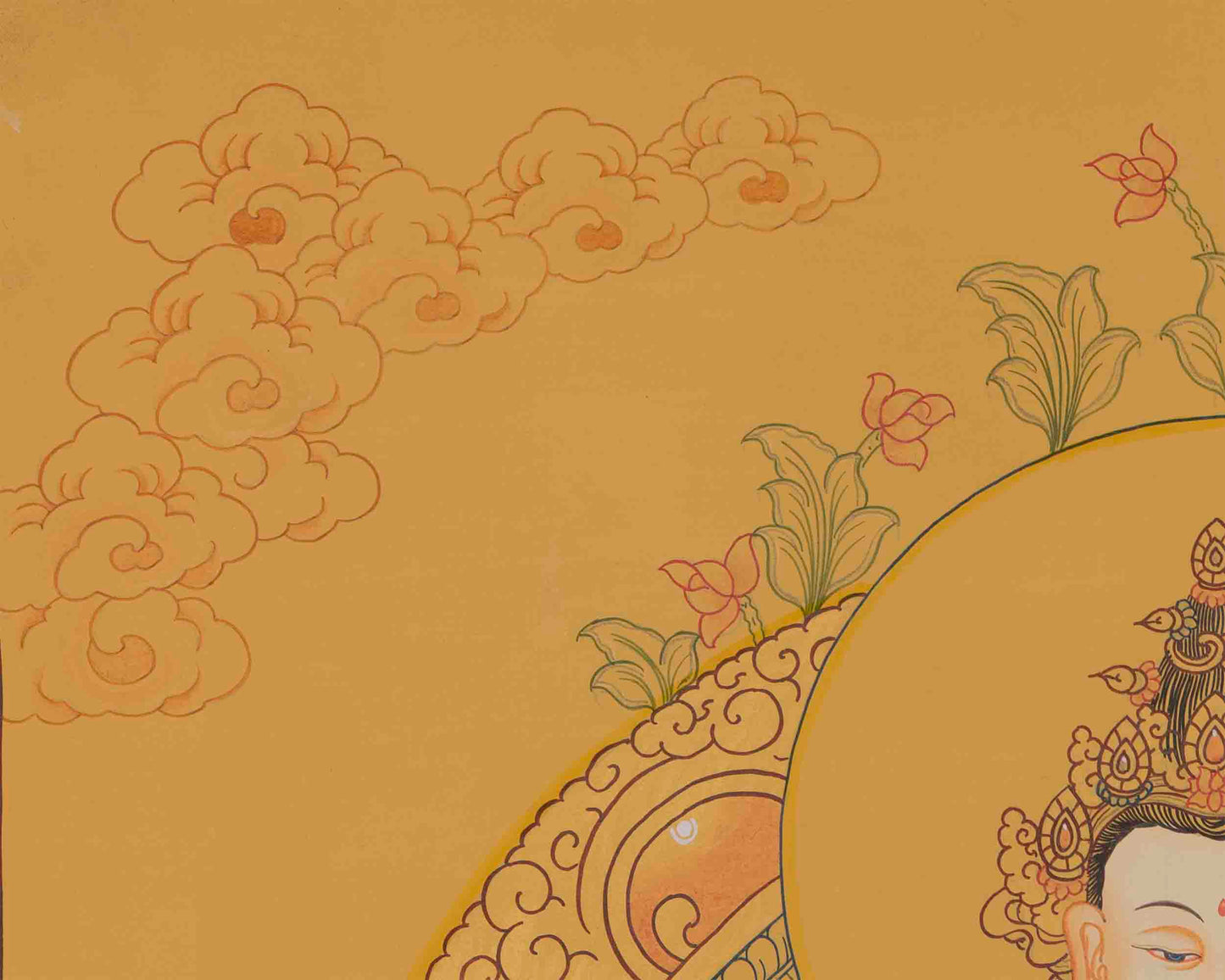 Avalokiteshvara Chengrezig Thangka | Four Armed Chenrezig Painting