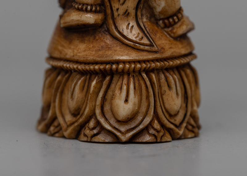 Bone Mahakala Bernakchen Seal | Handmade Carved Buddhist Art