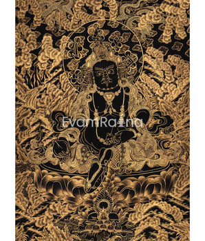 Gold Dzambhala Thangka