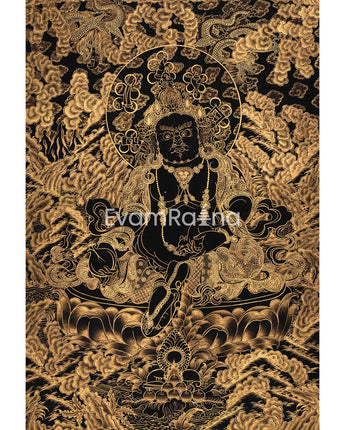 Gold Dzambhala Thangka
