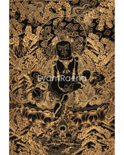 Gold Dzambhala Thangka